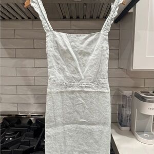 Reformation Light Gray Mini Dress
